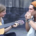 Straatmuzikanten in Keulen