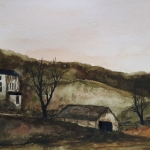 Farmhouse on a late autumn aftenoon