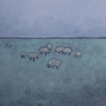 Paysage et moutons 1