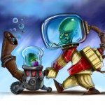 Alien met baby