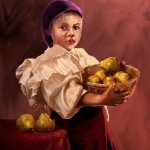 Meisje met peren