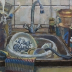 Afwas met Marker bordje