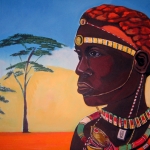 Zulu warrior/Zuid Afrika