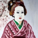 Portret van een Geisha