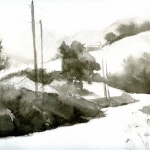 The road to St. Nazaire-le-Desert