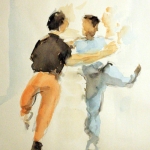Twee dansende mannen 2