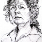 zelfportret in potlood 2003