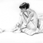 Sitting woman