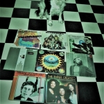 Cuddle the dog and his vinyl collection 20