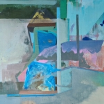 Blauw karakter
