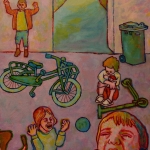 Kinderen op het schoolplein