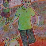 Running with the dog