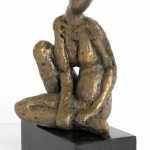 221 Modelstudie zittend half gedraaid