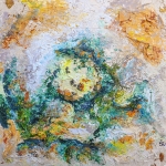 Leeuw - Sterrenbeeld schilderij