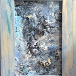 Klein werk met bergkristal, pyriet en ioliet