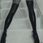 Hoge laarzen, hoge hakken