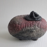 Pot met deksel (pitfire)