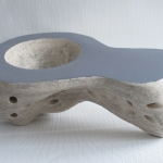 Gespleten rots schaal