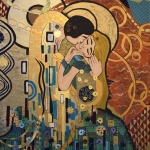 De omhelzing (geïnspireerd door het werk van Gustav Klimt)