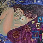 Tweeluik 'The purple lady'