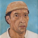 zelfportret met muts