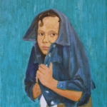 chris (studie voor kind met jas)