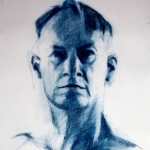 zelfportret 8 (blauw)