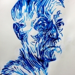 zelfportret (blauw)
