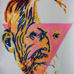 Pink Triangle Self Portrait 2