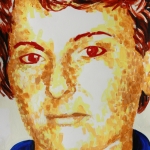 portret Lucette ter Borg midden 80er jaren