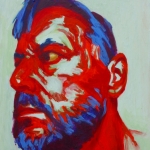 Blue Red Selfportrait