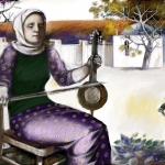 Girl with the kaman-1