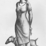 Girl with a dog