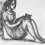 Girl with a cat-2