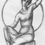 Girl with a circle 
