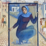 Girl in the black frame