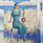 Girl with a kamancha