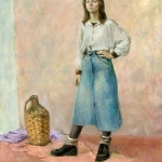 Girl with wine jug