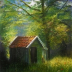 Schuurtje in weiland