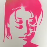 Girl with four eyes, pink