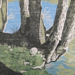 boom aan de waterkant