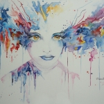 Vrouw met kattenogen