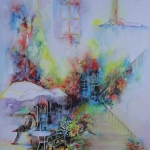 Zonnig zomers tafereel