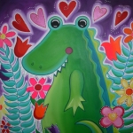 Verliefde Krokodil