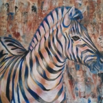 Zebra met kleur