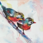 kleurrijke vogeltjes