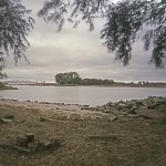 De IJssel en IJsselbrug bij Zwolle