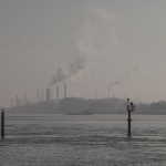 Nieuwe Waterweg bij Rozenburg