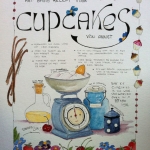 Illustratie cupcakes