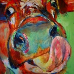 Koe portret VIIII, koeienschilderij
